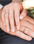 Polished Band in 14K Apricot Gold - 4mm