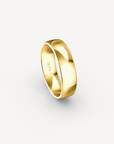 Polished Band in 18K Yellow Gold - 6mm