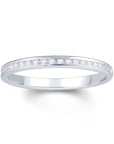 Channel Set Wedding Band