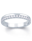 Claw Offset Wedding Band