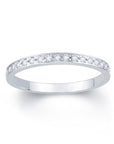 Pave Set Wedding Band