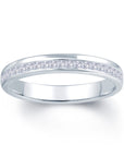 Princess Offset Wedding Band