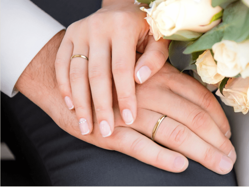 POLISHED BAND IN 14K APRICOT GOLD - 2MM