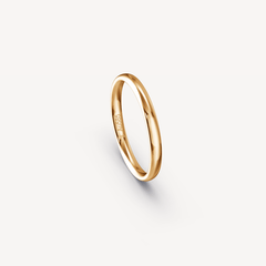 POLISHED BAND IN 14K APRICOT GOLD - 2MM