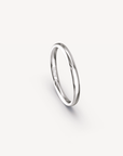 Polished Band in 18K White Gold - 2.5mm