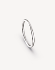 POLISHED BAND IN 18K WHITE GOLD - 2MM