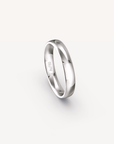 Polished Band in 18K White Gold - 4mm