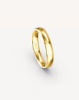 Polished Band in 18K Yellow Gold - 4mm