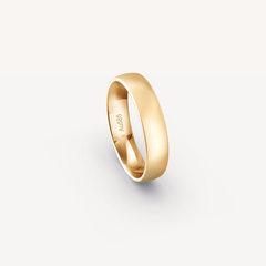 FINE MATT BAND IN 14K APRICOT GOLD - 5MM