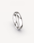 Polished Band in 18K White Gold - 5mm