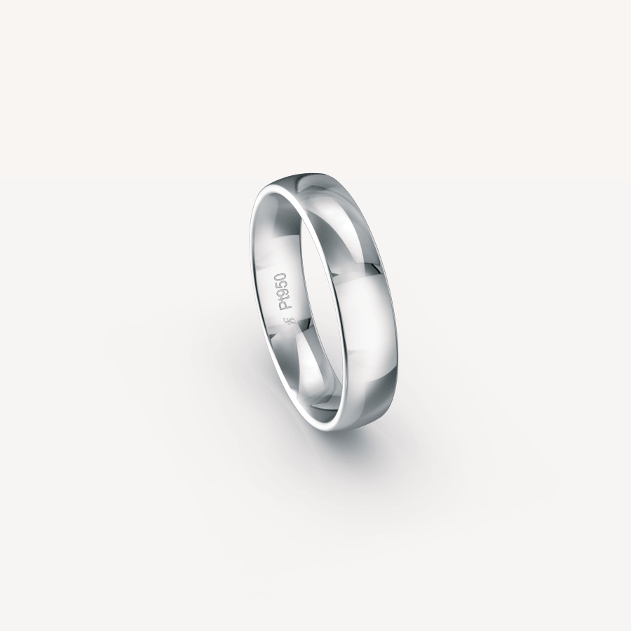 Polished Band in Platinum (950) - 5mm