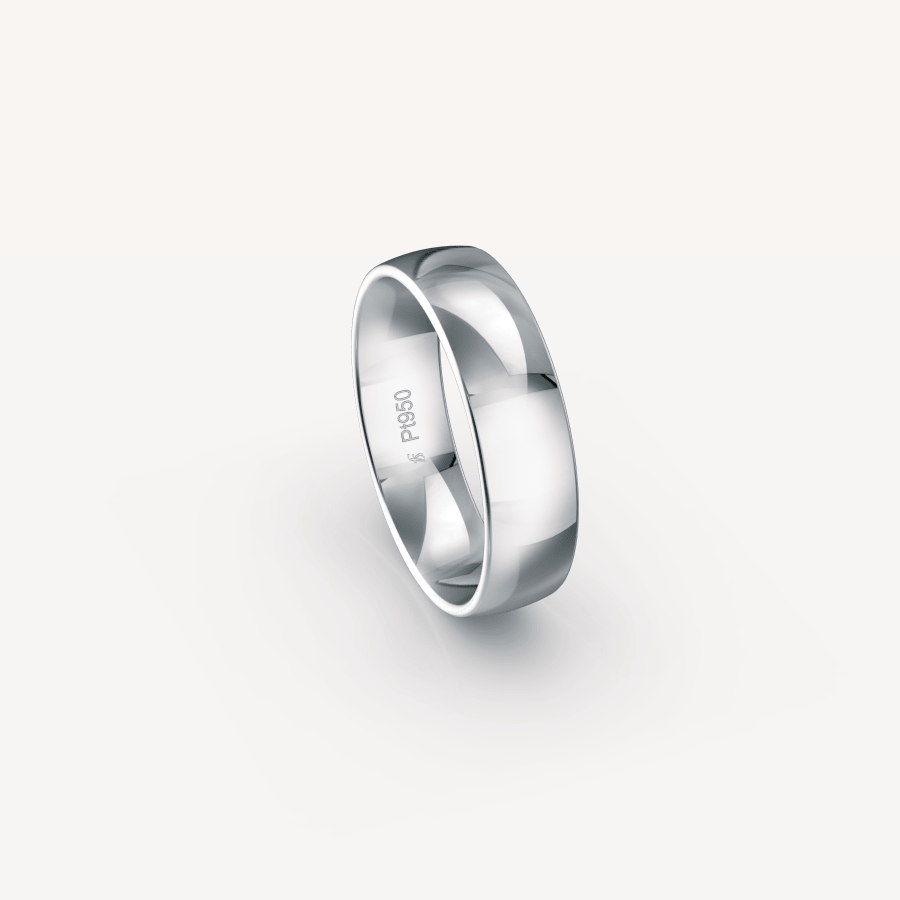 Polished Band in Platinum (950) - 6mm