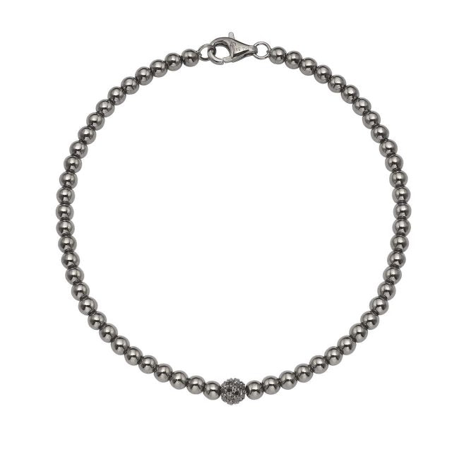 Roulette Black Gold And Diamond Bracelet