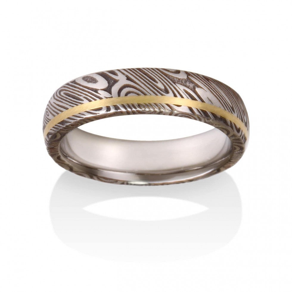 Damascus Wood Grain Inlay