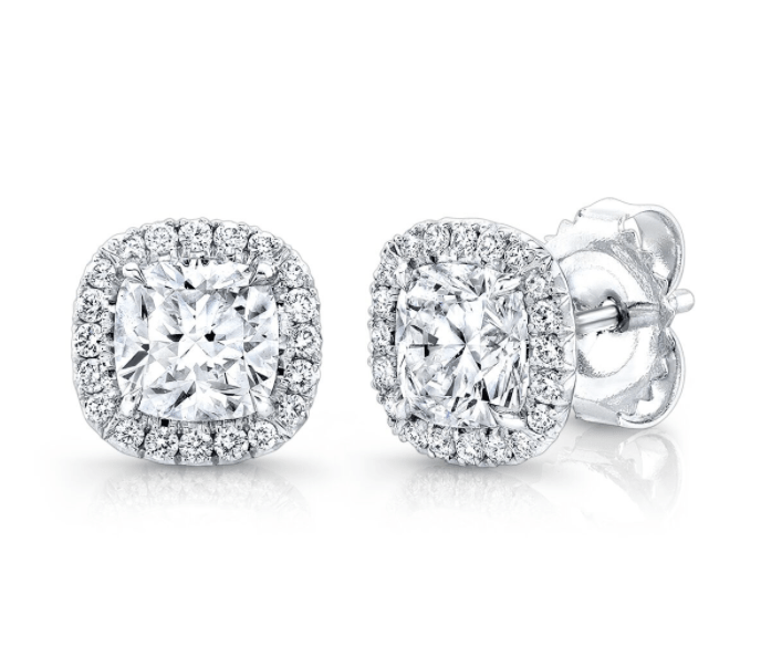 Cushion Diamond Earrings