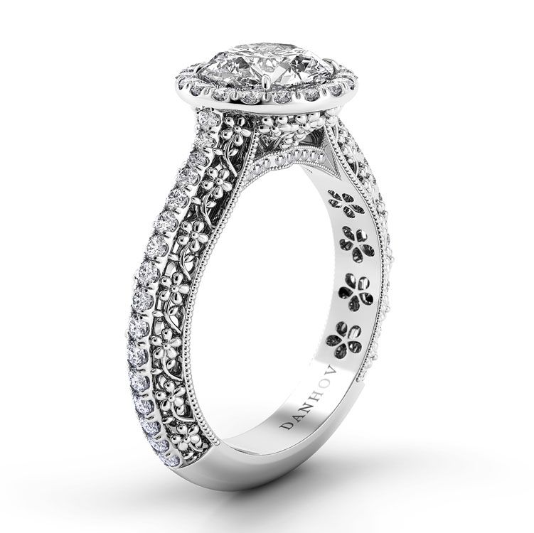 Petalo FE107 Floral Engagement Ring