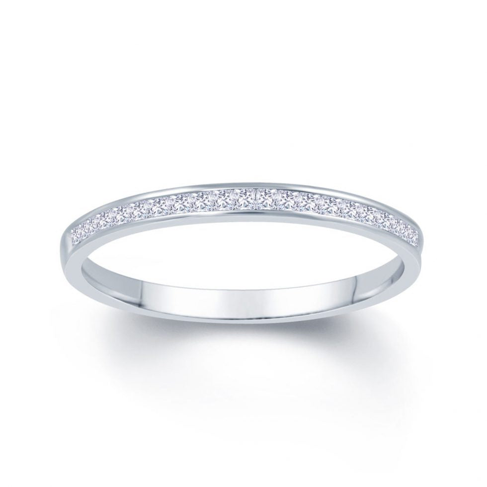 Princess Diamond Wedding Band